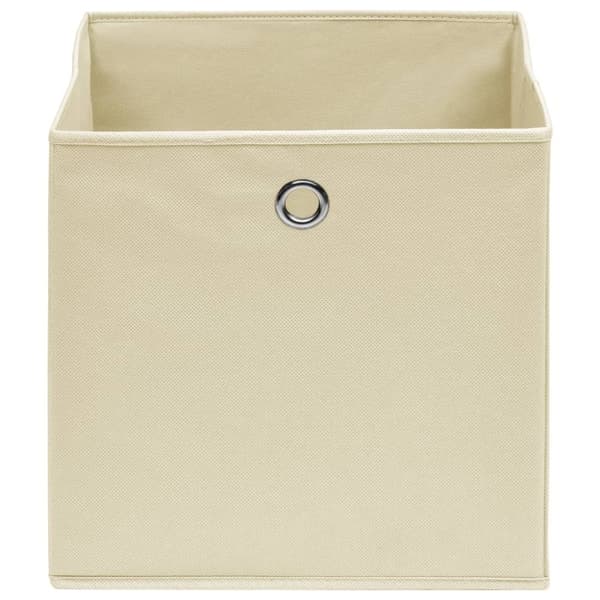 vidaXL Säilytyslaatikot 4 kpl kerma 32x32x32 cm kangas