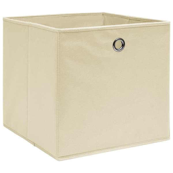 vidaXL Säilytyslaatikot 4 kpl kerma 32x32x32 cm kangas