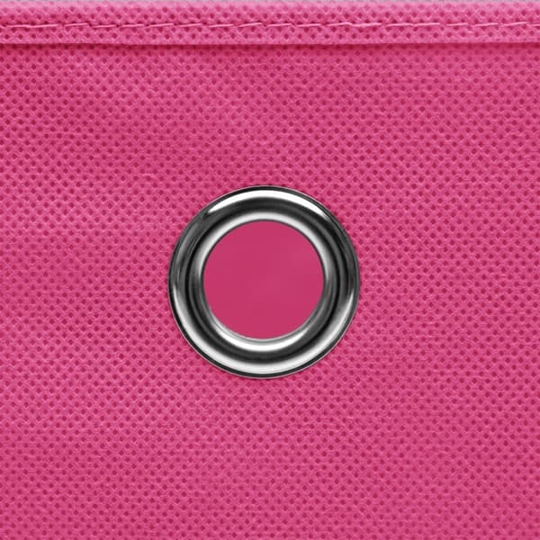 vidaXL Oppbevaringsbokser 4 stk rosa 32x32x32 cm stoff