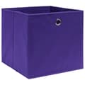 Miniatyrbilde 2 av 5: vidaXL Oppbevaringsbokser 4 stk lilla 32x32x32 cm stoff