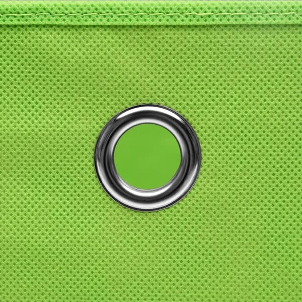 vidaXL Förvaringslådor med lock 10 st grön 32x32x32 cm tyg