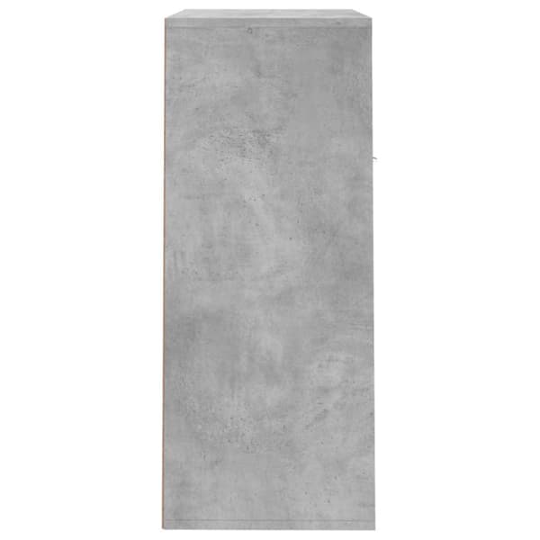 vidaXL Skoskåp betonggrå 60x35x84 cm konstruerat trä