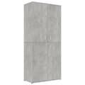 Pikkukuva 1 / 10: vidaXL Kenkäkaappi betoninharmaa 80x39x178 cm tekninen puu
