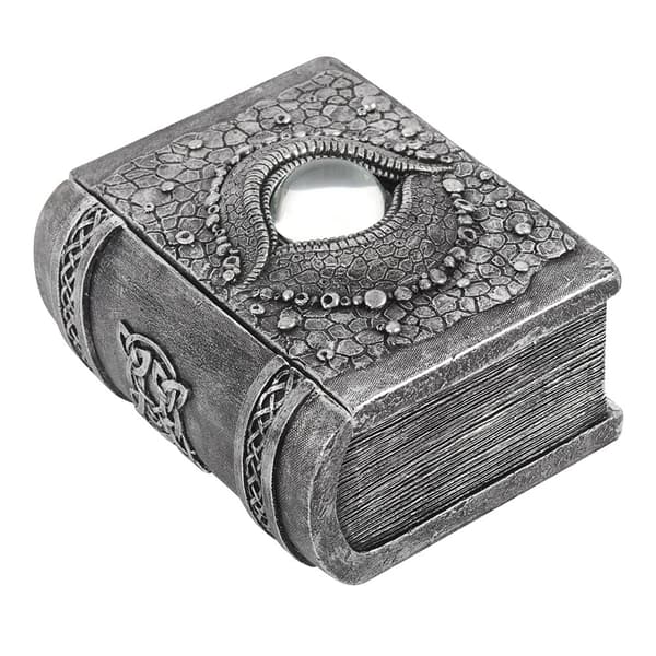 Something Different Dragon Eye Resin Book Storage Box Grey One Size