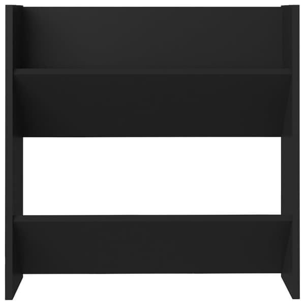 vidaXL væghængt skoskab 60x18x60 cm spånplade sort