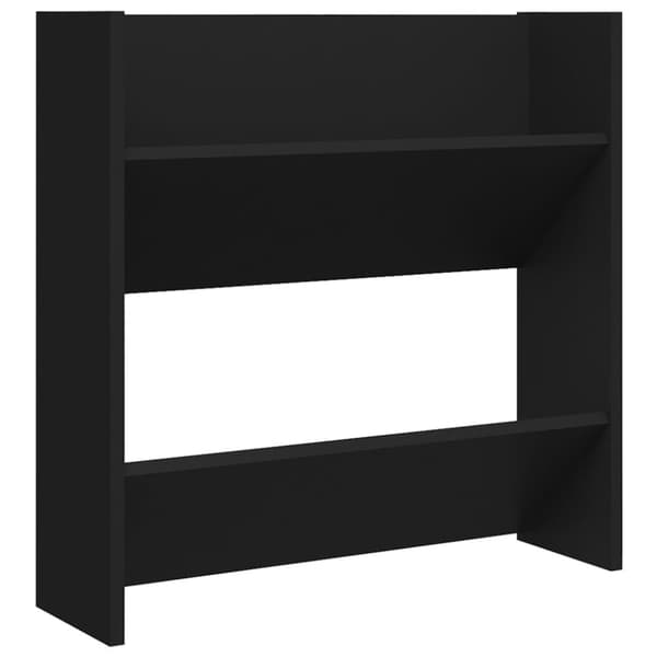 vidaXL væghængt skoskab 60x18x60 cm spånplade sort