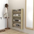 Miniatyrbilde 3 av 8: vidaXL Veggskoskap 2 stk sonoma eik 80x18x60 cm sponplater
