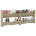 Miniatyrbilde 4 av 8: vidaXL Veggskoskap 2 stk sonoma eik 80x18x60 cm sponplater