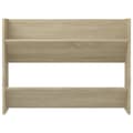Miniatyrbilde 6 av 8: vidaXL Veggskoskap 2 stk sonoma eik 80x18x60 cm sponplater