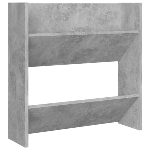 vidaXL Veggskoskap betonggrå 60x18x60 cm sponplate