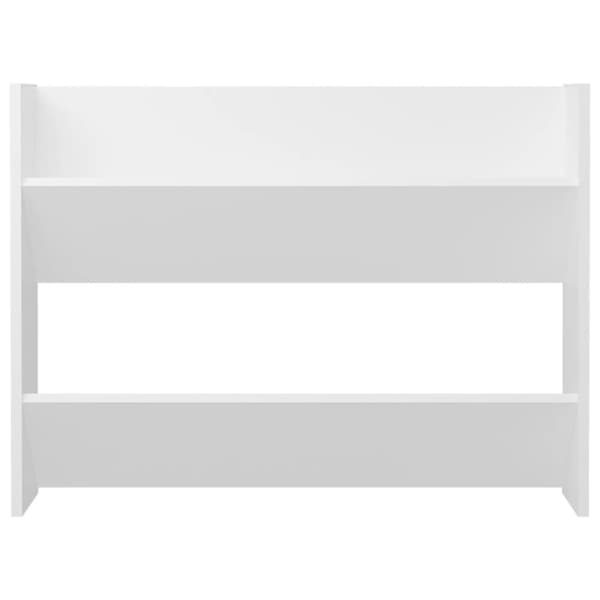 vidaXL Veggskoskap 2 stk 80x18x60 cm hvit sponplate