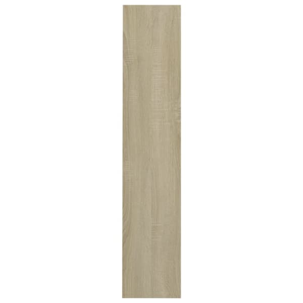 vidaXL Veggskoskap 2 stk hvit og sonoma eik 60x18x90 cm sponplater