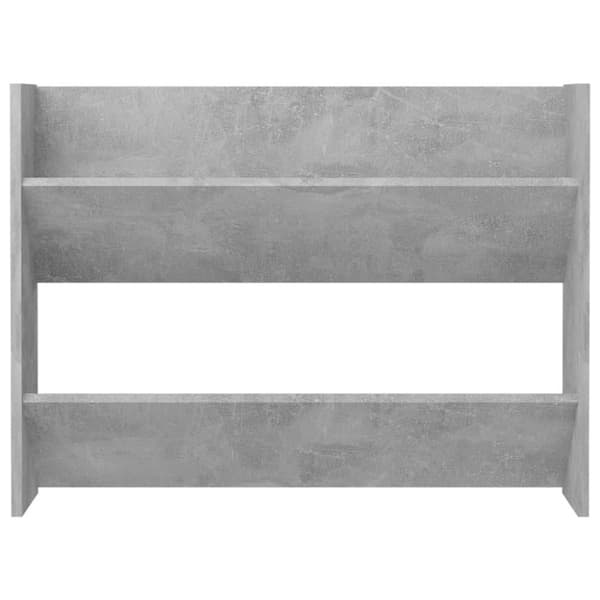 vidaXL Veggskoskap betonggrå 80x18x60 cm sponplate