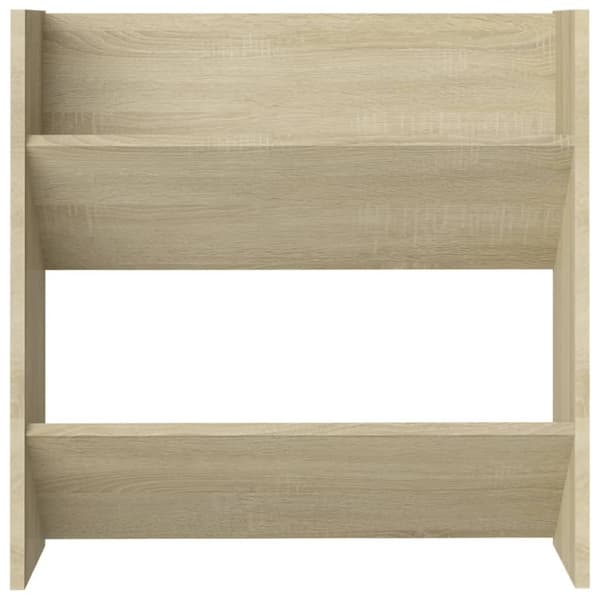 vidaXL Veggskoskap 2 stk sonoma eik 60x18x60 cm sponplater