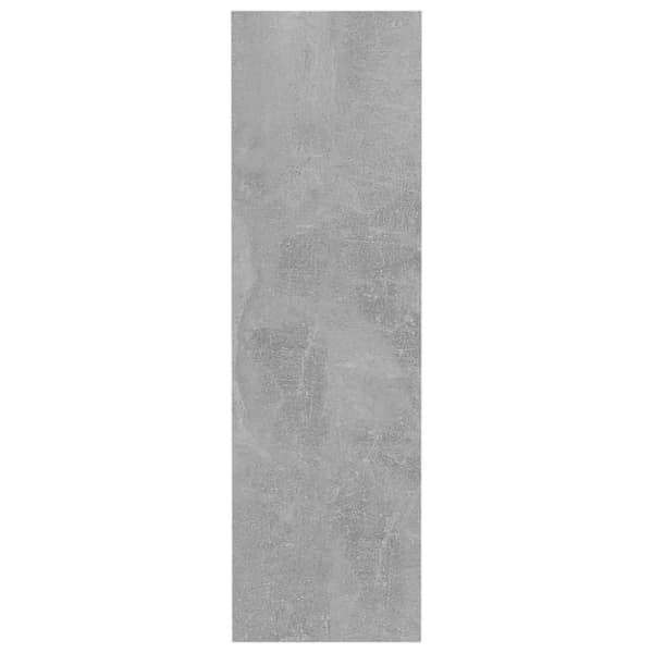 vidaXL Seinäkenkäkaappi betoninharmaa 80x18x60 cm lastulevy