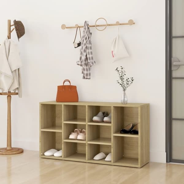 vidaXL skoreol 103x30x54,5 cm spånplade sonoma-eg