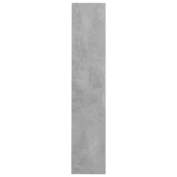 vidaXL væghængt skoskab 60x18x90 cm spånplade betongrå