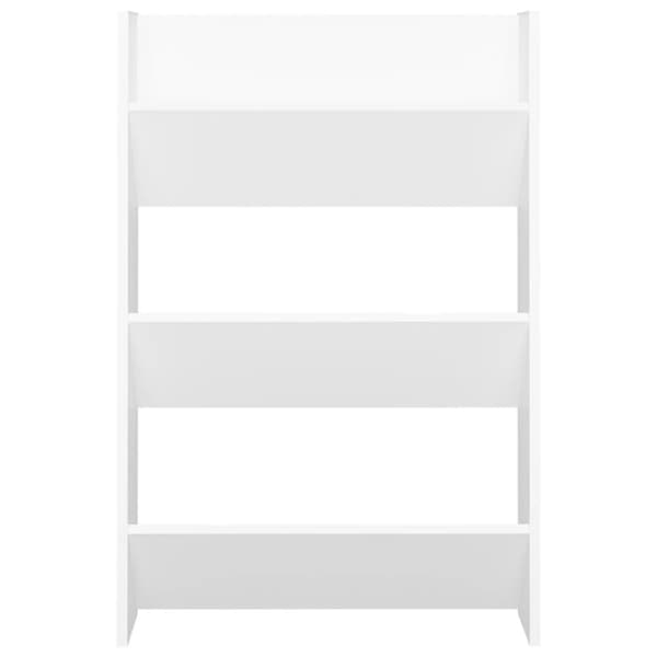 vidaXL Veggskoskap hvit 60x18x90 cm sponplater