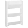Miniatyrbilde 2 av 6: vidaXL Veggskoskap hvit 60x18x90 cm sponplater