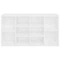 Miniatyrbilde 4 av 7: vidaXL Skobenk hvit 103x30x54,5 cm sponplater