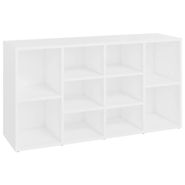vidaXL Skobenk hvit 103x30x54,5 cm sponplater