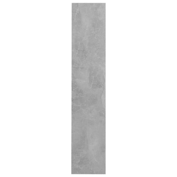 vidaXL Veggskoskap betonggrå 80x18x90 cm sponplater