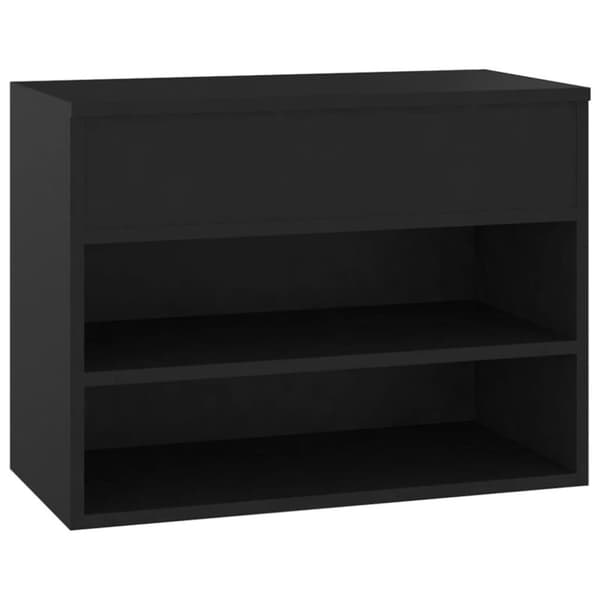vidaXL Skobenk svart 60x30x45 cm konstruert tre
