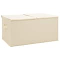 Miniatyrbillede 3 af 9: vidaXL opbevaringskasser 2 stk. 50x30x25 cm stof cremefarvet