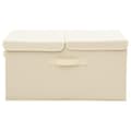 Miniatyrbillede 2 af 9: vidaXL opbevaringskasser 2 stk. 50x30x25 cm stof cremefarvet