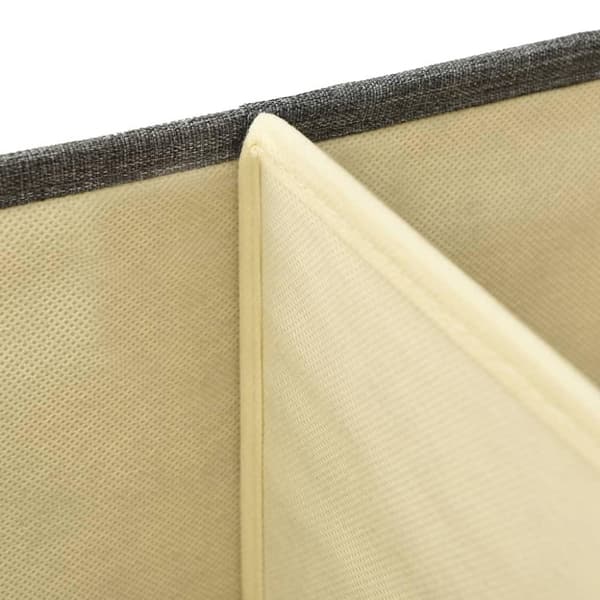 vidaXL opbevaringskasser 2 stk. 50x30x25 cm stof antracitgrå