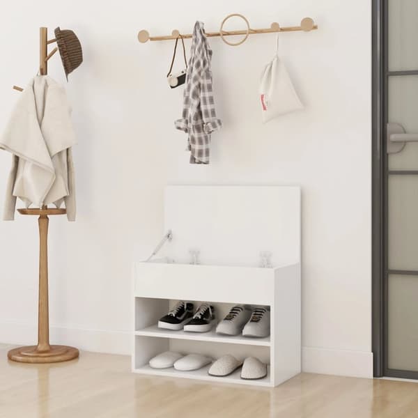 vidaXL skoreol 60x30x45 cm spånplade hvid
