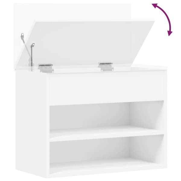 vidaXL skoreol 60x30x45 cm spånplade hvid
