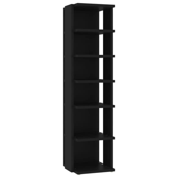 vidaXL Kenkäkaapit 2 kpl musta 25x27x102 cm