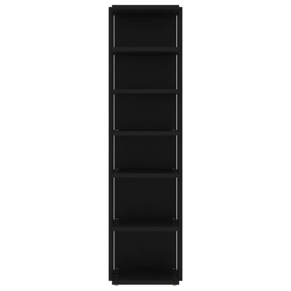 vidaXL Kenkäkaapit 2 kpl musta 25x27x102 cm