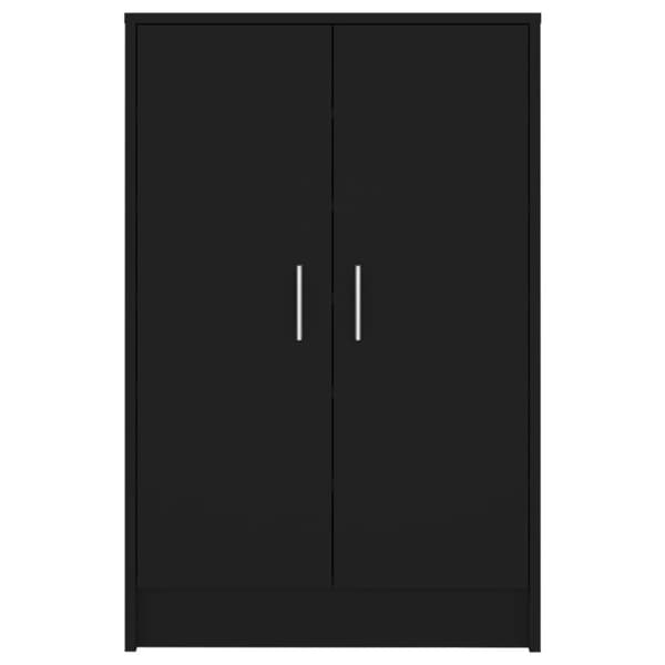 vidaXL skoskab 60x35x92 cm spånplade sort