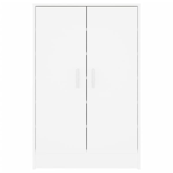 vidaXL Skoskåp vit 60x35x92 cm konstruerat trä