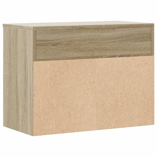 vidaXL Skobenk sonoma eik 60x30x45 cm konstruert tre