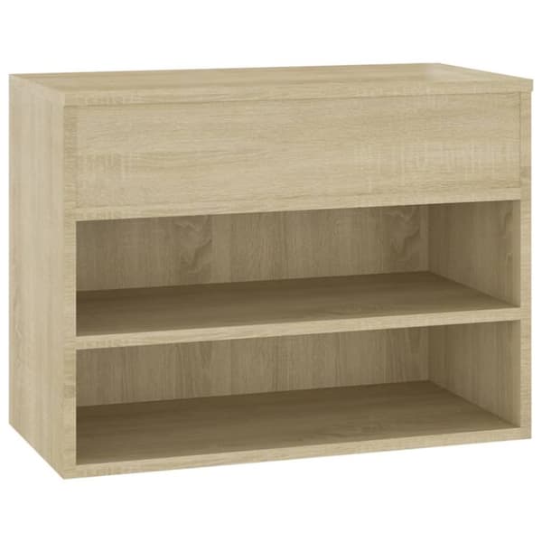 vidaXL Skobenk sonoma eik 60x30x45 cm konstruert tre