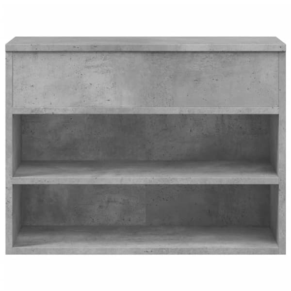 vidaXL Skobenk betonggrå 60x30x45 cm konstruert tre