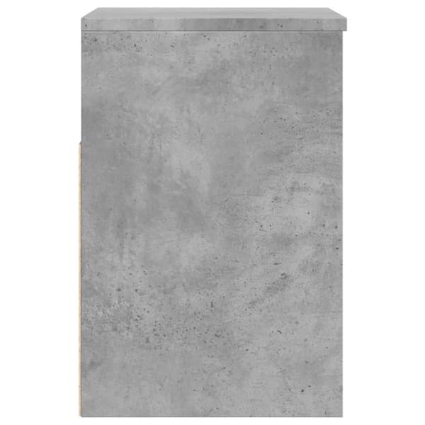 vidaXL Skobenk betonggrå 60x30x45 cm konstruert tre