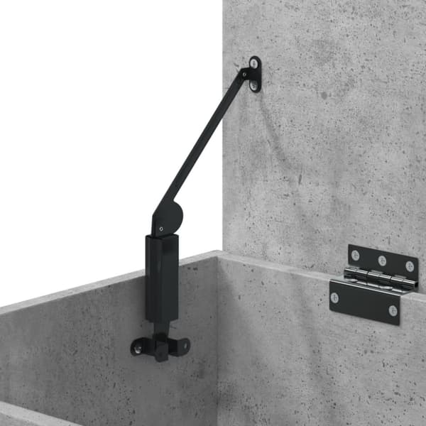 vidaXL Skobenk betonggrå 60x30x45 cm konstruert tre