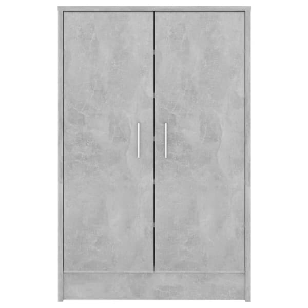 vidaXL Skoskåp betonggrå 60x35x92 cm konstruerat trä