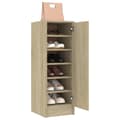 Miniatyrbillede 3 af 10: vidaXL skoskab 32x35x92 cm spånplade sonoma-eg