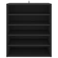 Miniatyrbilde 2 av 10: vidaXL Skoskap svart 60x35x70 cm sponplate
