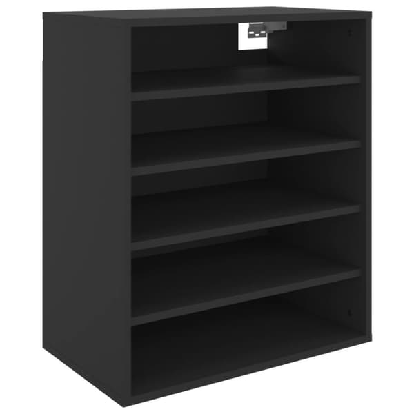 vidaXL skoreol 60x35x70 cm spånplade sort