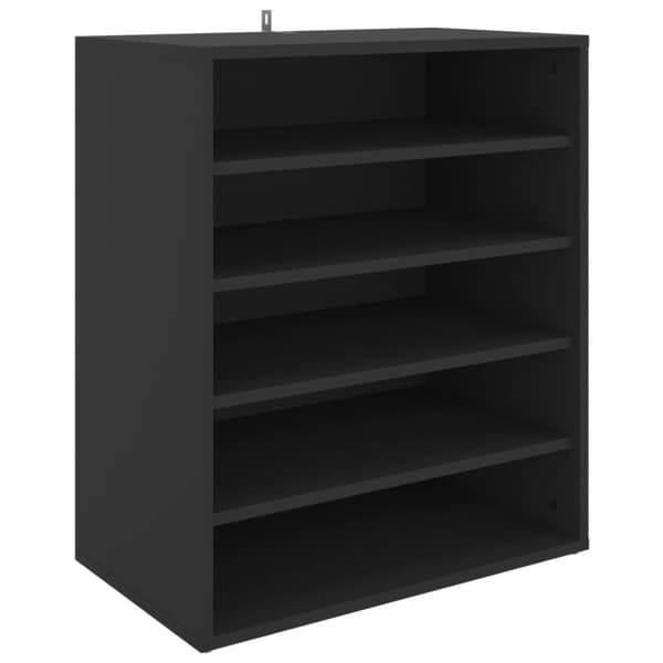 vidaXL skoreol 60x35x70 cm spånplade sort