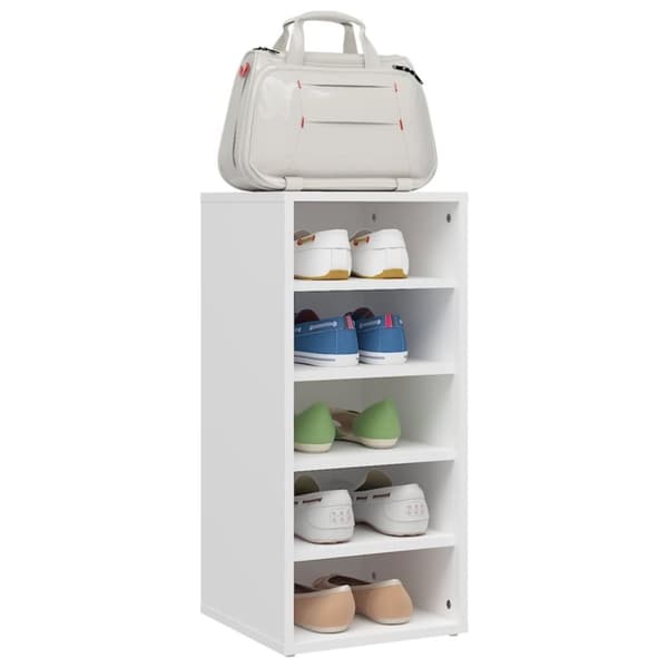 vidaXL skoreol 31,5x35x70 cm spånplade hvid