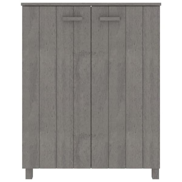 vidaXL Kenkäkaappi HAMAR vaaleanharmaa 85x40x108 cm täysi mänty