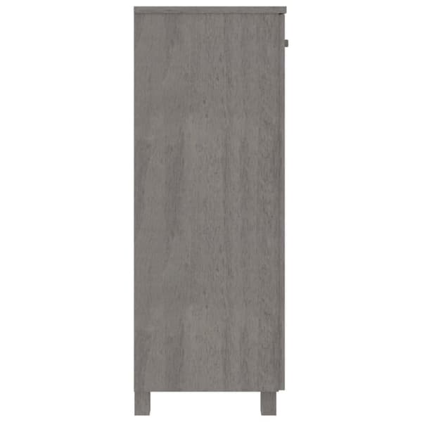 vidaXL Kenkäkaappi HAMAR vaaleanharmaa 85x40x108 cm täysi mänty