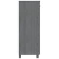 Miniatyrbilde 5 av 9: vidaXL Skoskap HAMAR mørkegrå 85x40x108 cm heltre furu